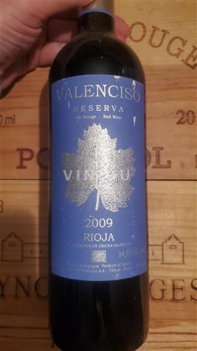 La Rioja Rioja Valenciso Reserva 2009