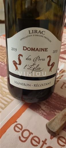 Lugina e Ronës Lirac Domaine Pères de l'Église 2019