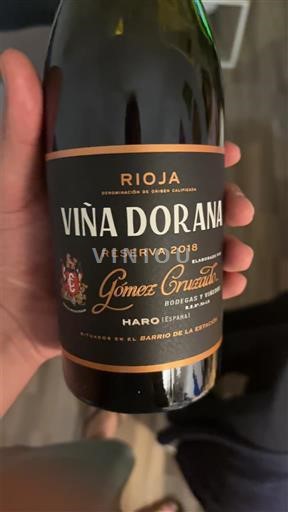 La Rioja Rioja Gómez Cruzado Viña Dorana Reserva 2018