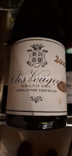 Rượu vang Rouge sec Clos Vougeot 2000 Pháp Bourgogne Clos-de-vougeot AOC Grand Cru
