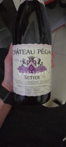 Rhônedalen Côtes-du-rhône-villages Château Pégau Setier Ikke-årgang