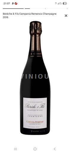 Shampanjë Bérêche & Fils Campania Remensis 2016