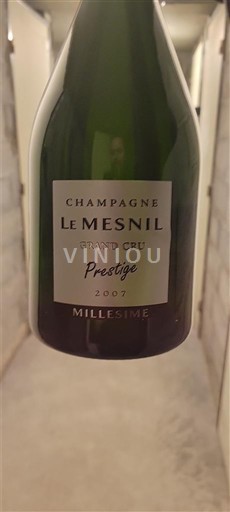 Musserende viner Blanc brut Prestige Le Mesnil 2007 Frankrike Champagne AOC Grand Cru
