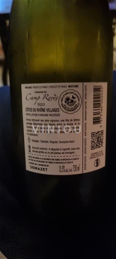 Rhônedalen Côtes-du-rhône-villages Demazet René 2023