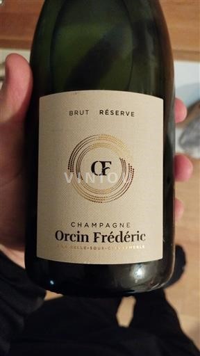 Ігристі вина Blanc brut Brut Réserve Orcin Frédéric Non millésimé Франція Шампань Шампанське AOC
