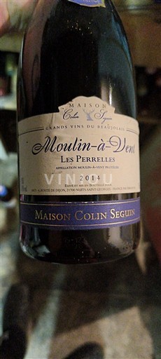 Beaujolais Moulin-à-vent Maison Colin Seguin Les Perrelles 2014