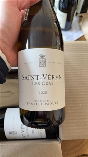 Burgund Saint-Véran Domaine Famille Paquet Les Cras 2023