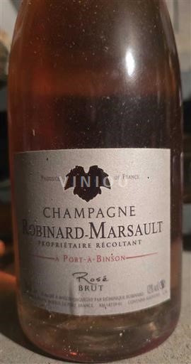 Musserende viner Rosé brut Rosé Brut Robinard-Marsault Non millésimé Frankrike Champagne AOC