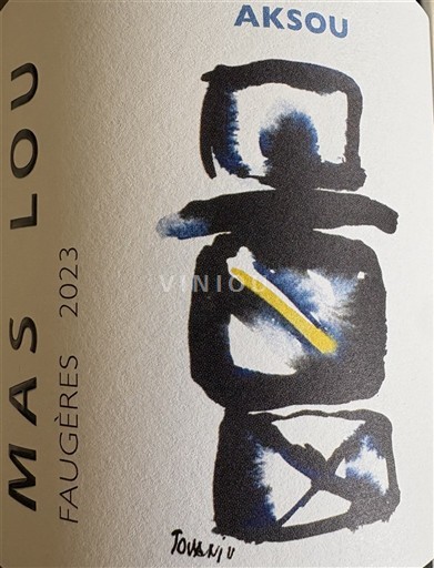 Verërat Rouge sec Aksou Mas Lou 2024 Francë Languedok Faugères AOC