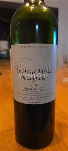 Vinuri Rouge sec Le Haut Médoc de Lagrange 2012 Franța Bordeaux Haut-Médoc AOC