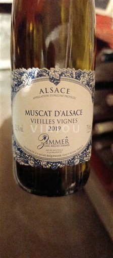 Alsace Muskat Rammer Vieilles Vignes 2019
