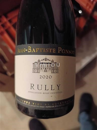 Burgundi Rully Jean-Baptiste Ponsot 2020