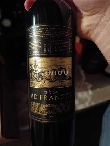 Bordoja Francs-kodrat-e-Bordosë Château Ad Francos 2015