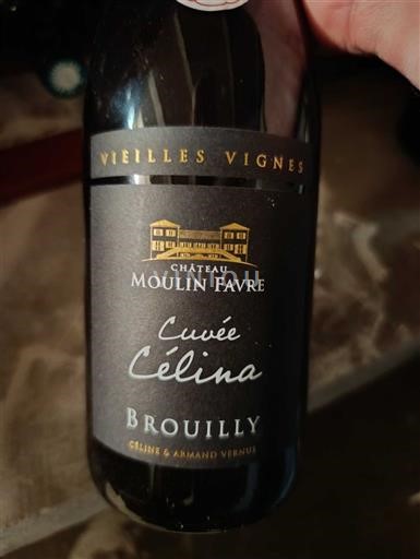 Beaujolais Brouilly Château Moulin Favre Célina Vieilles Vignes 2022