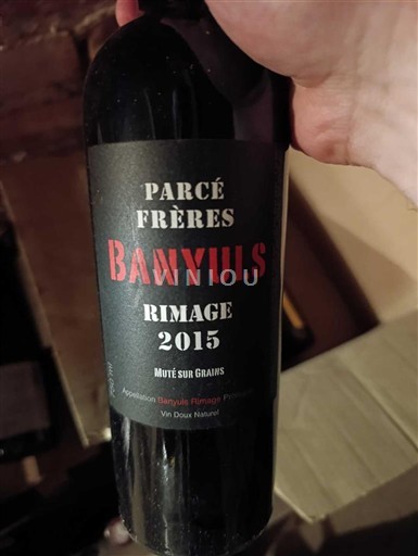 Roussillon Banyuls Parcé Frères Rimage 2015