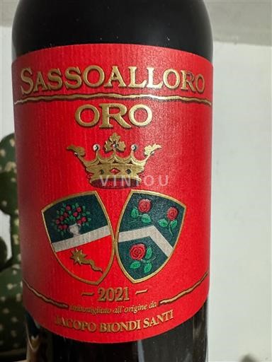 Toscana Jacopo Biondi Santi Sassoalloro Oro 2021