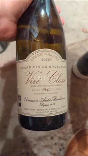 Burgundi Viré-clessé André Bonhomme Les Brenillons 2022