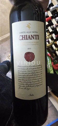 Verërat Rouge sec Corte Alle Mura 2015 Itali Toskana Chianti DOC