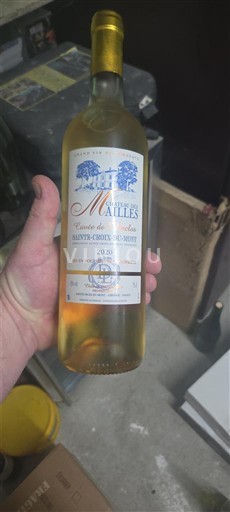Vinos Blanc liquoreux Château Mailles 2020 Francia Burdeos Sainte-Croix-Du-Mont AOC