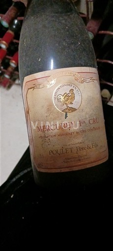 Verërat Rouge sec Poulet Père & Fils 1999 Francë Burgundi Mercurey AOC Premier Cru