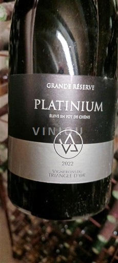 Jugperëndim Vignerons du Triangle d'Or Platinium Grande Réserve 2022