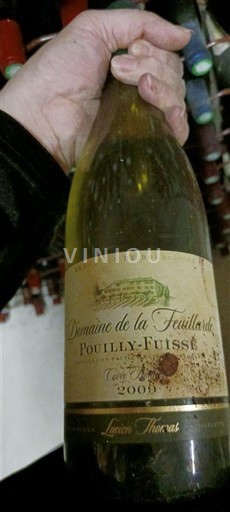 Vinos Blanc sec Domaine La Feuillarde 2009 Francia Borgoña Pouilly-fuissé AOC