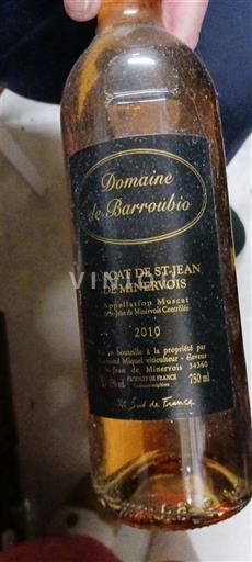 Languedoc Muscat de Saint-Jean-de-Minervois Domaine Barroubio 2010
