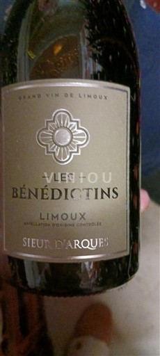 Vera e gazuar Blanc brut Les Bénédictins Sieur d'Arques 2020 Francë Languedok Limoux AOC