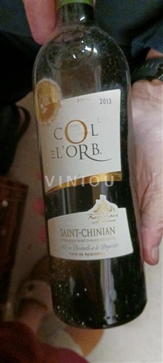 Вина Rouge sec Col de l'Orb 2013 Francuska Лангедок Сен-Шињан AOC