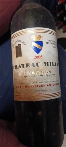 Вина Rouge sec Millet 2006 Франція Бордо Ґрав. AOC