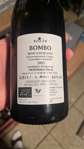 Pijemont Москато д’Асти Baldi Bombo 2021