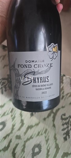 Rhônedalen Ikke spesifisert Domaine Fond Croze Shyrus 2022