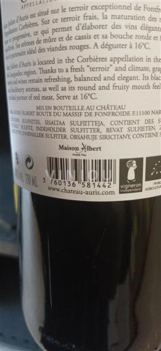 Languedok Corbières Château Auris Jo Viti