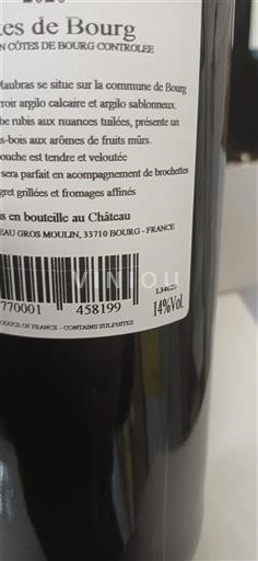 Bordeaux Côtes-de-bourg Château Gros Moulin Non Millésimé