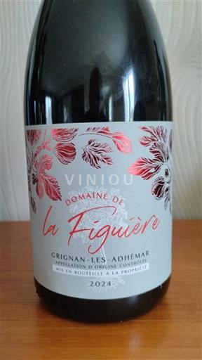 Вина Rouge sec Domaine La Figuière 2024 Francuska Рона долина Grinjan-le-Ademar AOC