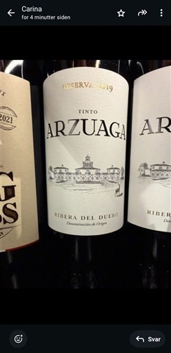 Kastilja dhe Leoni Ribera del Duero Arzuaga Crianza 2019
