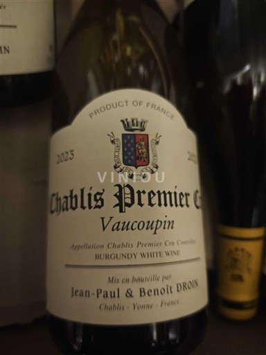 Wines Blanc sec Vaucoupin Jean-Paul & Benoît Droin 2023 France Burgundy Chablis AOC Premier Cru