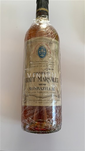 Sørvest Monbazillac Château Haut Marsalet 1978