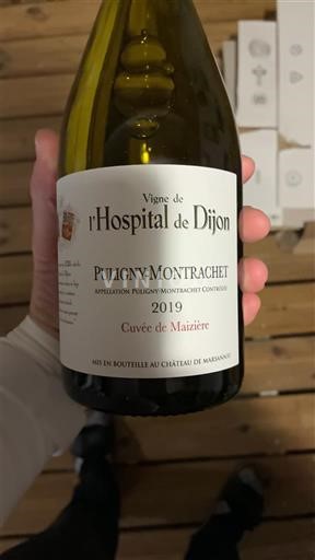 Burgundi Puligny-Montrachet Vigne de l'Hospital de Dijon de Muzière 2019