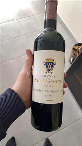 Bordoja Saint-Émilion Grand Cru Château Saint Georges (Côte Pavie) 2019