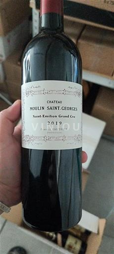 Bordoja Saint-Émilion Grand Cru Grand Cru Château Moulin Saint-Georges 2019