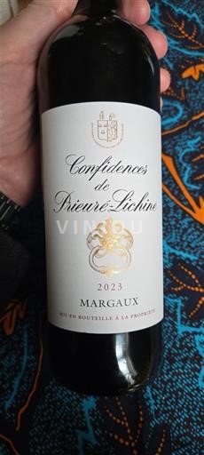 Wijnen Rouge sec Confidences de Prieuré-Lichine Prieuré-Lichine 2023 Frankrijk Bordeaux Margaux AOC