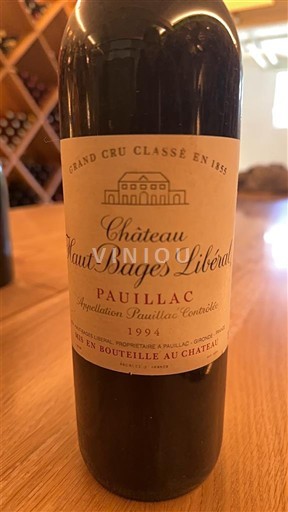 Bordoja Pauillac Grand Cru Château Haut-Bages Libéral 1994