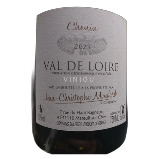 Lugina e Luarës Touraine Domaine Mandard Chenin 2023