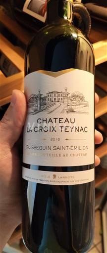 Vinos Rouge sec Château La Croix Teynak 2018 Francia Burdeos Puisseguin-saint-émilion AOC