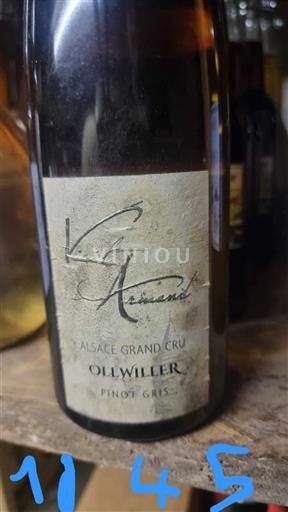 Alsace Pinot xám Grand Cru Vielle Armand Kuentz-Bas 2021