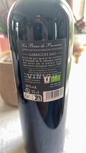 Provence E paspecifikuar Domaine La Vallongue Garrigues 2022