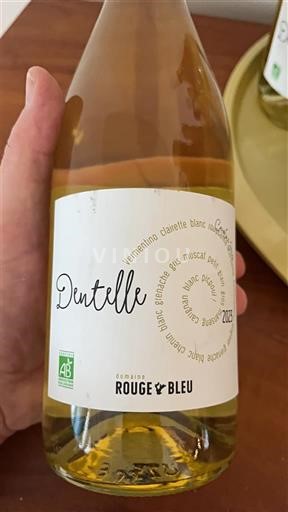 Vinos Blanc sec Dentelle Domaine Rouge-Bleu 2021 Francia Valle del Ródano No especificado AOC