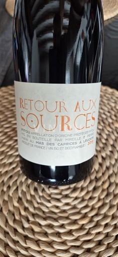 Вина Rouge sec Retour aux Sources Mas des Caprices 2019 Франція Лангедок Фіту AOC