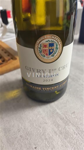 Vinos Blanc demi-sec Le Vigron Domaine Vincent Lumpp 2024 Francia Borgoña Givry AOC Premier Cru